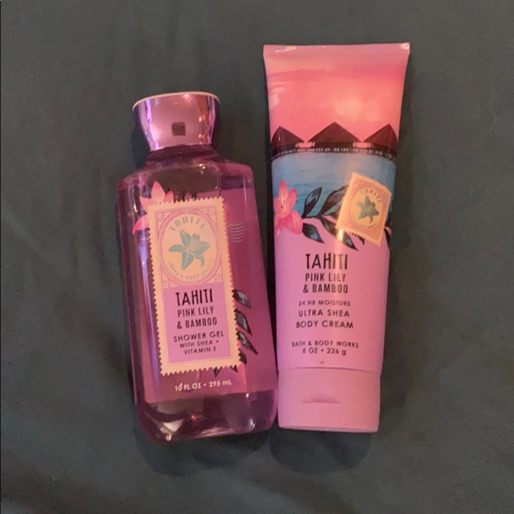 Tahiti Pink Lily and Bamboo duo